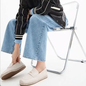 COACH CAP49 Women's Loafer Espadrille Chalk White EU 39.5 US 9 Brand New In Box